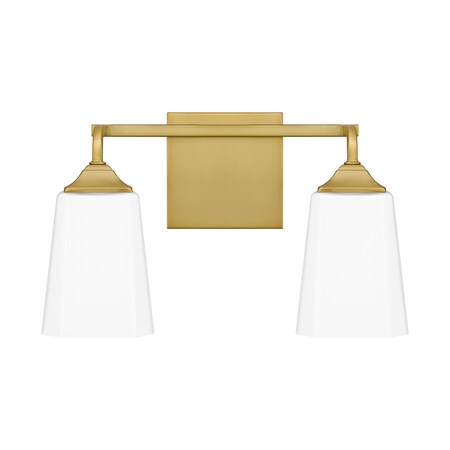 Quoizel Thoresby 2-Light Aged Brass Vanity Light THO8614AB